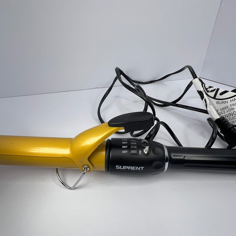 1.25"‎ Clamp Curling Iron by Suprent Straight Barrel Adjustable Temperature